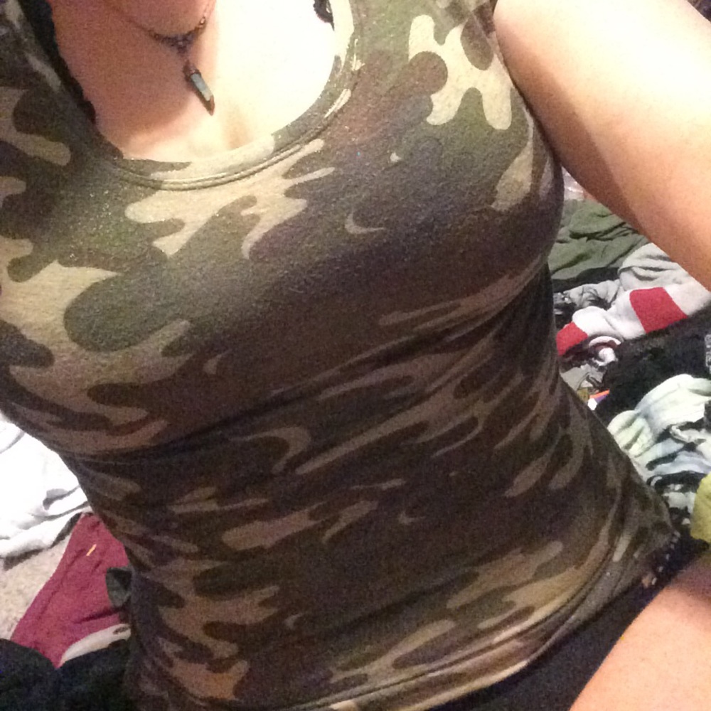 INC Army print sparkly shirt ❤