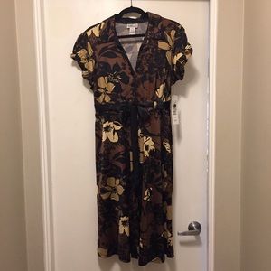 Brown/Black floral dress