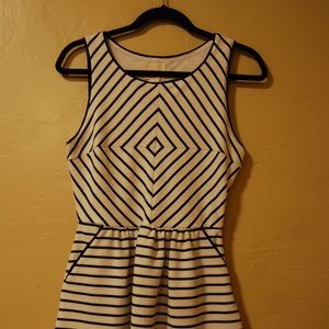 B&W Striped Dress