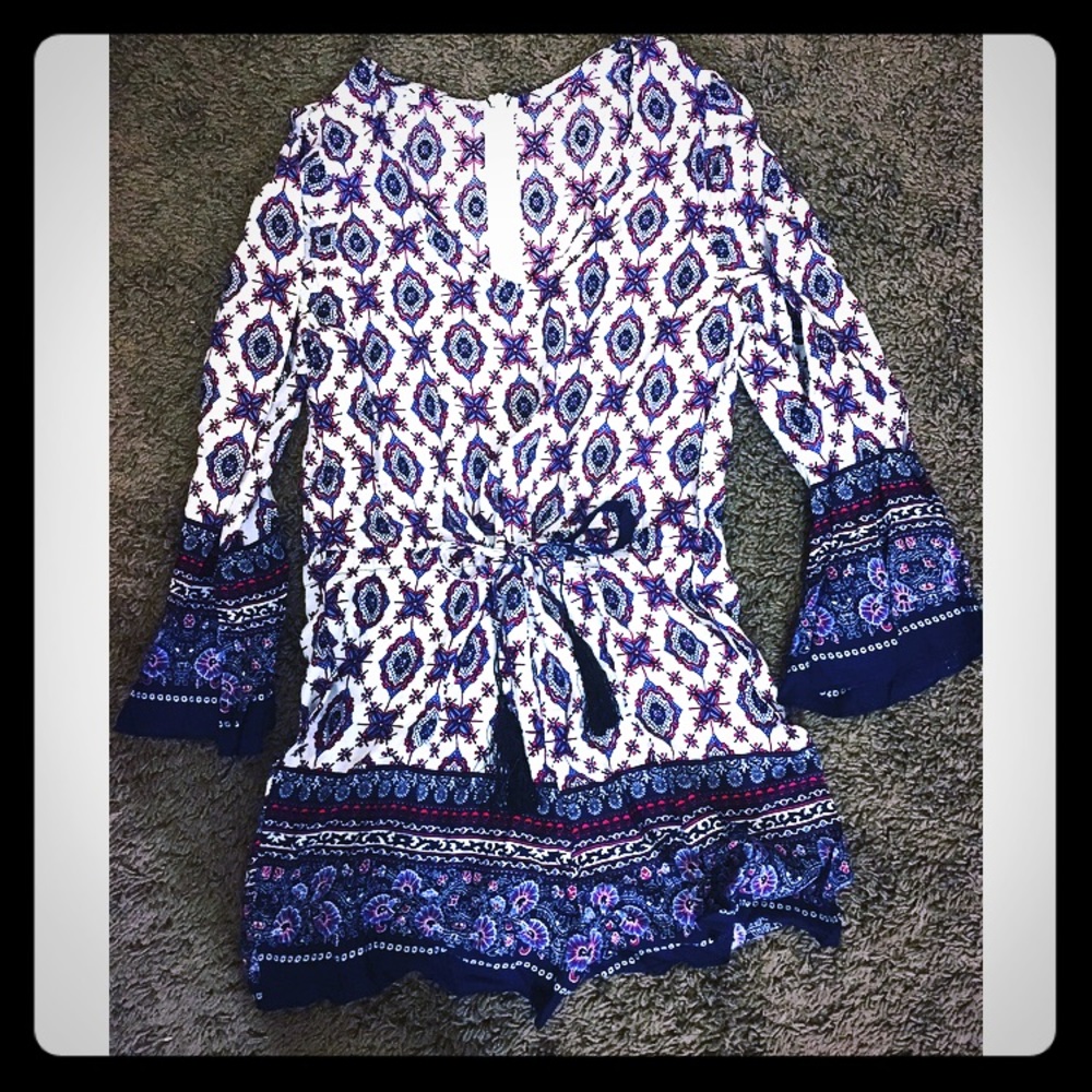 Patterned romper!