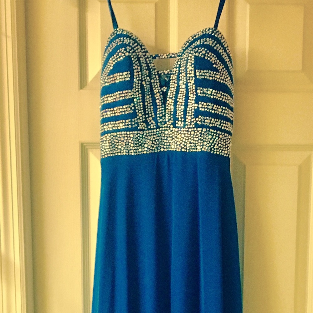 Royal blue prom dress