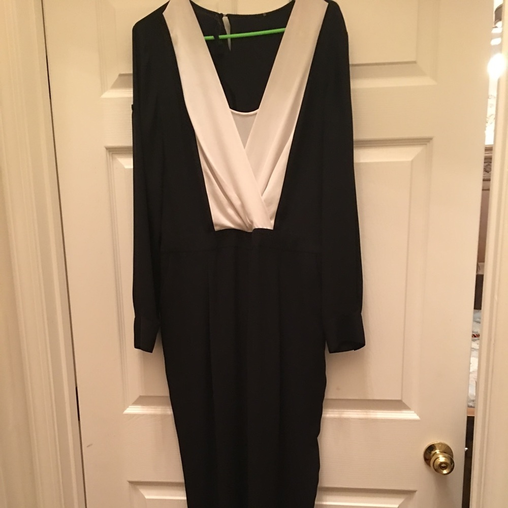 BCBG tuxedo style jumpsuit