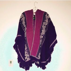 Bright poncho