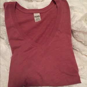 PINK by Victoria Secret V Neck Short sleeve shirt