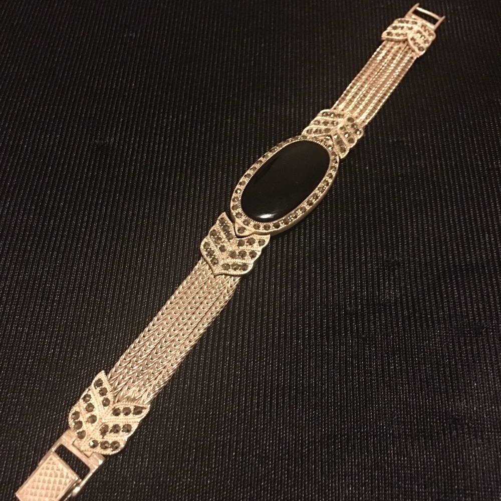 Beautiful bracelet black silver 925