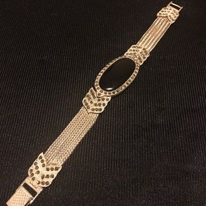 Beautiful bracelet black silver 925