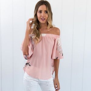 LAST 1 (XS) RACHEL Off the Shoulder Top