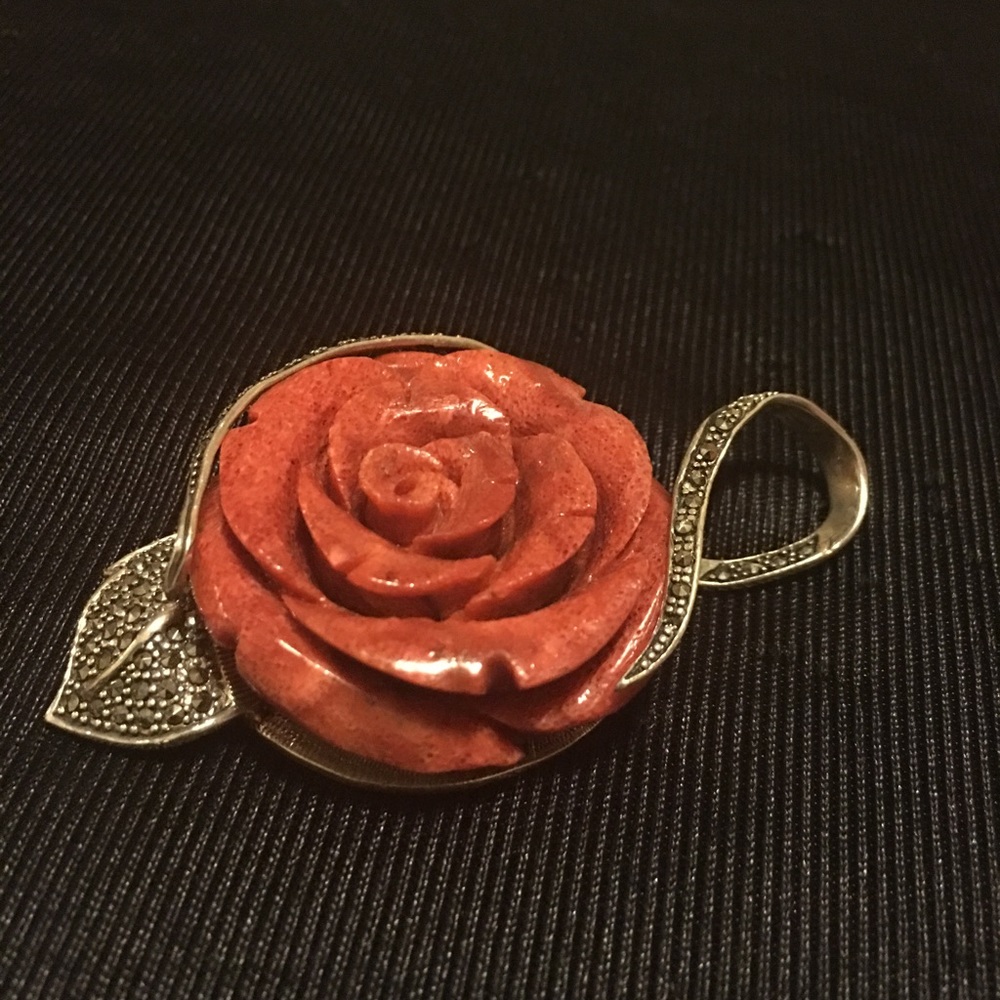 Beautiful charm rose silver 925