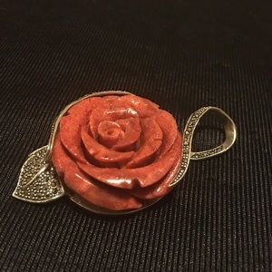 Beautiful charm rose silver 925