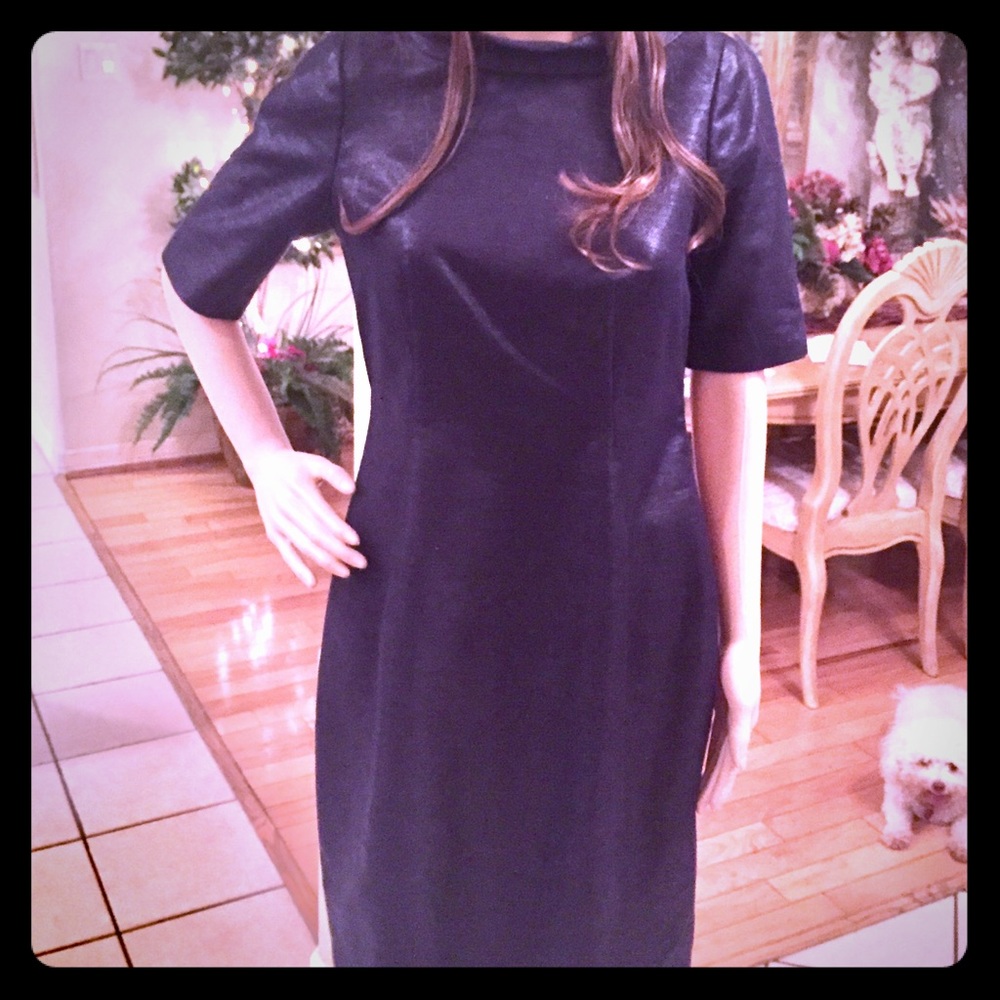 Navy Blue Banana Republic dress, very classy.