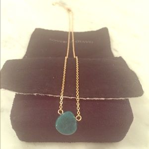 Small green stone necklace