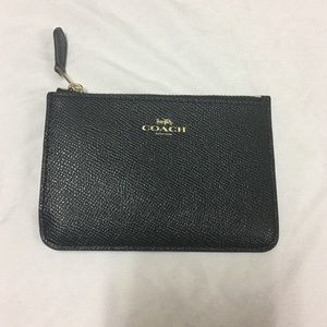 Black coach coin purse