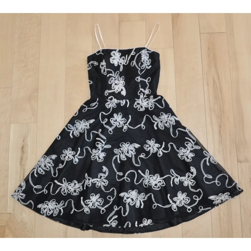 Black Masquerade Formal Party Prom Cocktail Dress