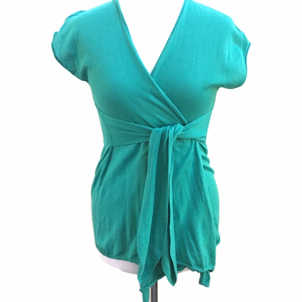 ⚡️Flash Sale⚡️Anthropology (MOTH) green wrap top