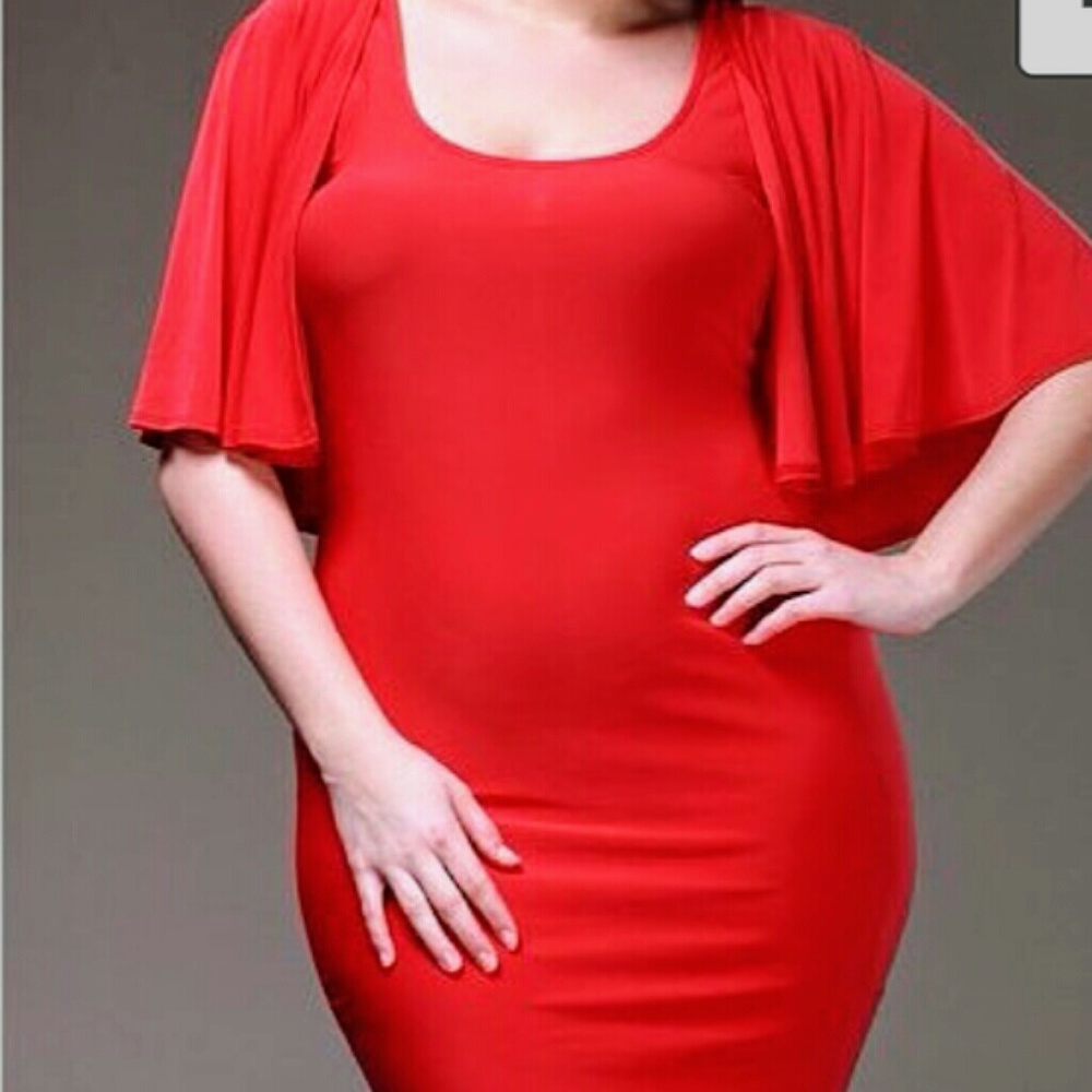 Red Cape dress