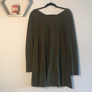 Free people long sleeve low back dress