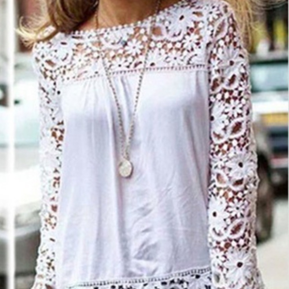 Women embroidery sleeve shirt