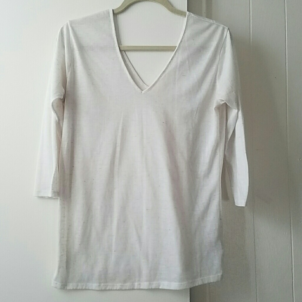 v-neck long sleeve