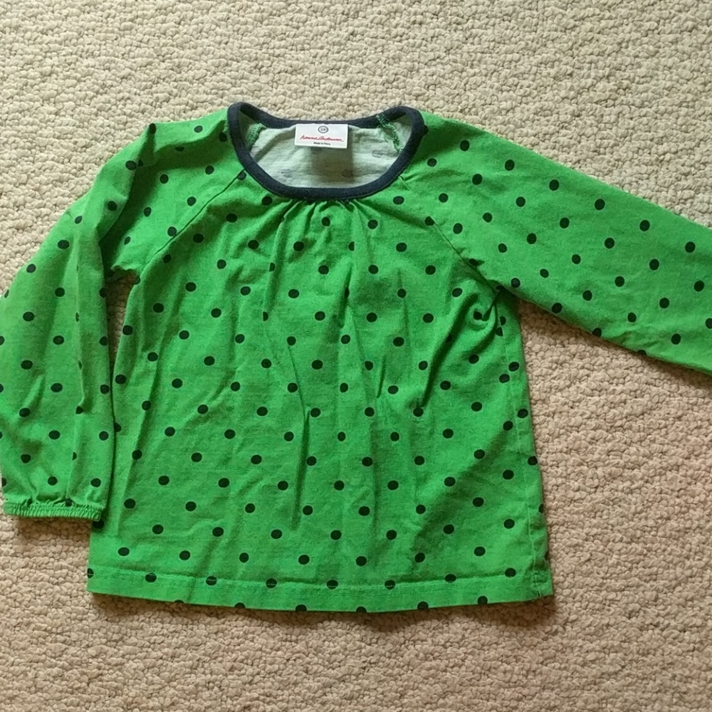 Hanna Andersson blue and green shirt