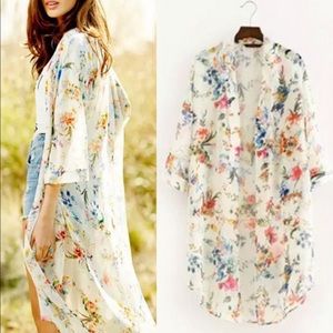 Chiffon Floral Duster...