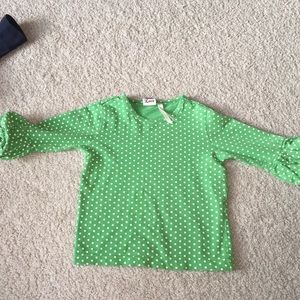 Sz 18m  Matilda Jane Kelly green Puffer top. Vguc