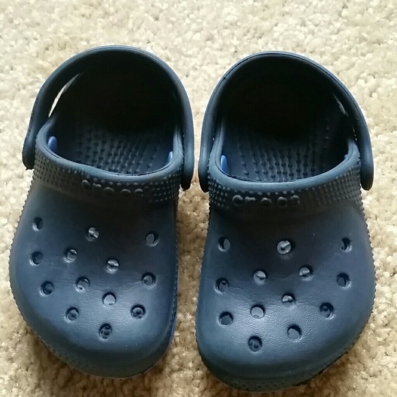 CROCS Other - Toddler 4/5 navy crocs