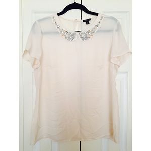 Jeweled Blush Blouse