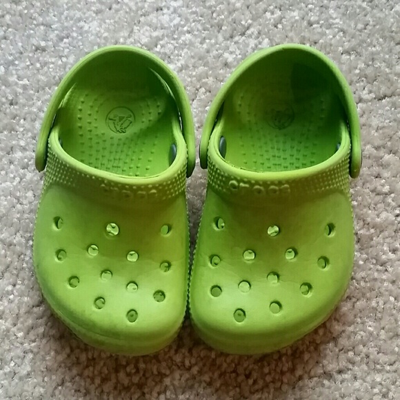 CROCS Other - Toddler boy crocs, size 4/5, green