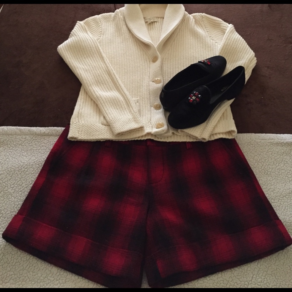 🌹Lucky 🍀 Brand Plaid Wool Shorts