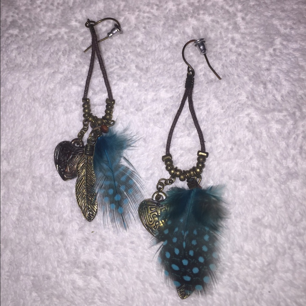 Feather earrings