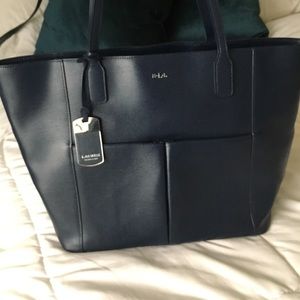 Royal Blue Ralph Lauren tote bag