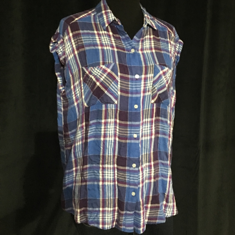Express Plaid Top