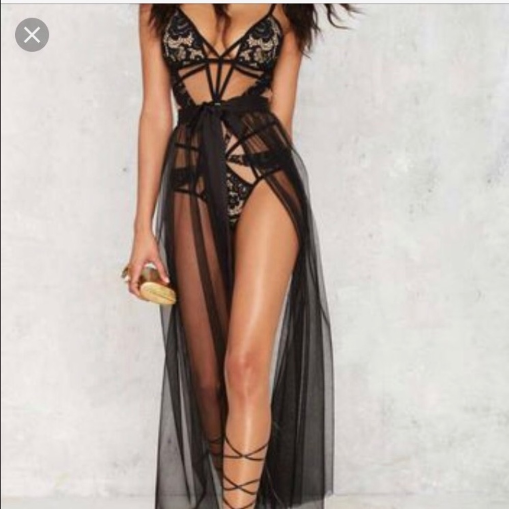 Nasty Gal Tulle Wrap Skirt