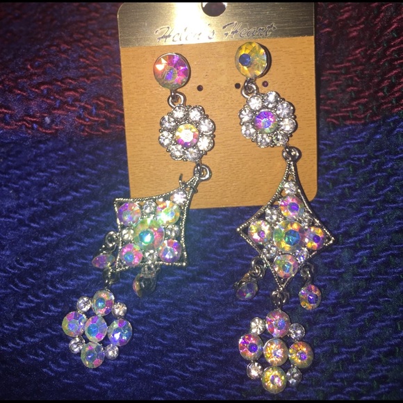 Prom/ Pageant Gown and earrings - Picture 4 of 4