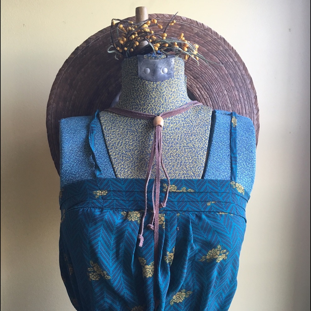 Turquoise pattern sundress