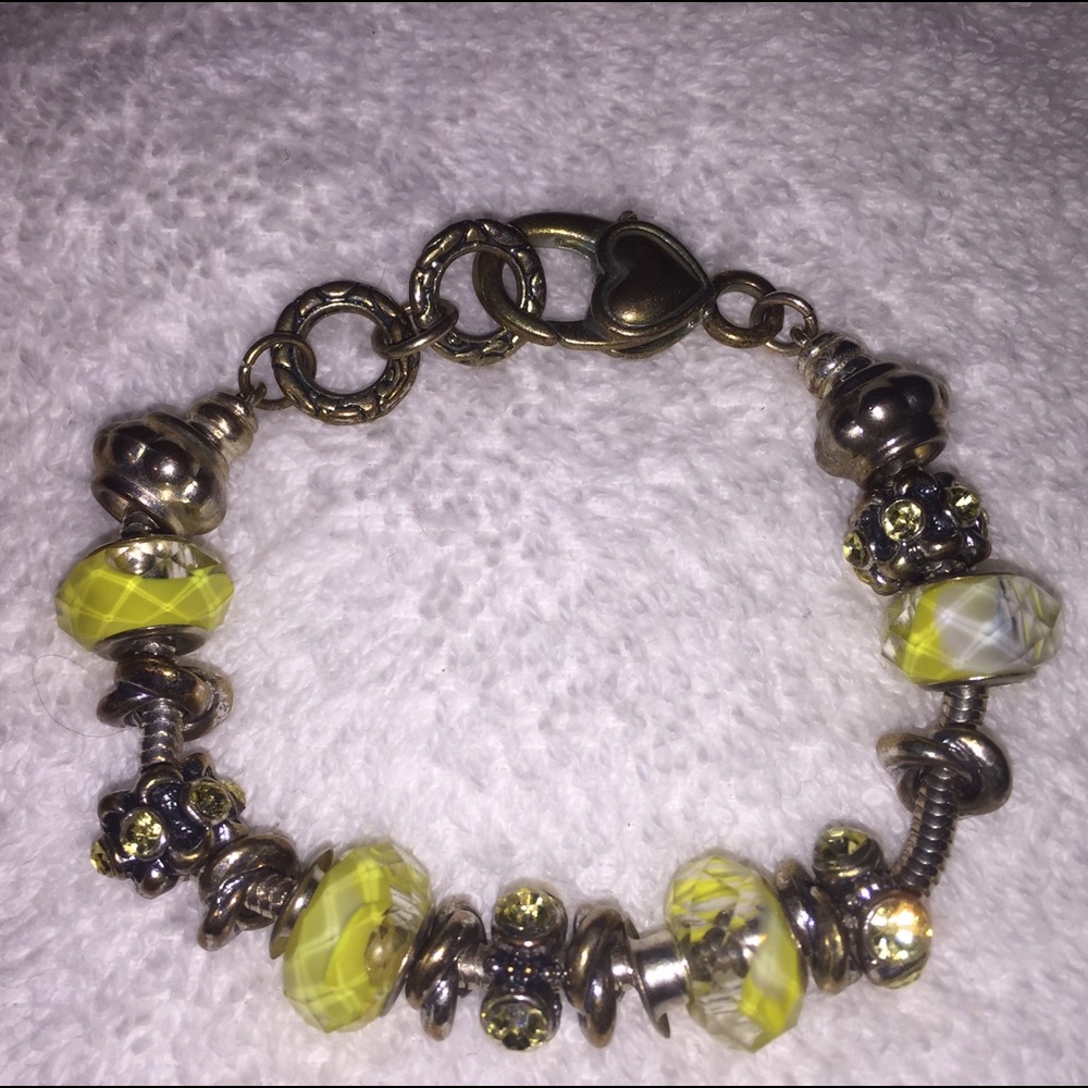 Pandora yellow bracelet