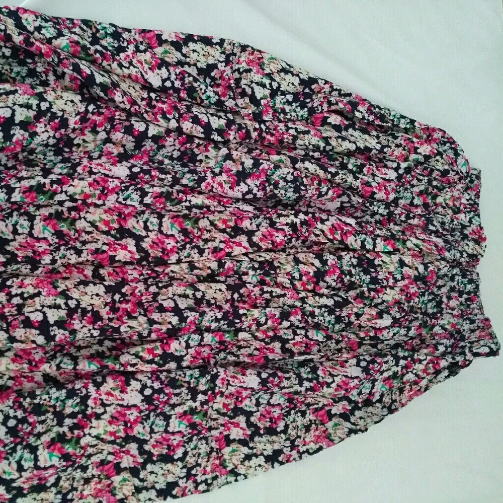 Long floral skirt