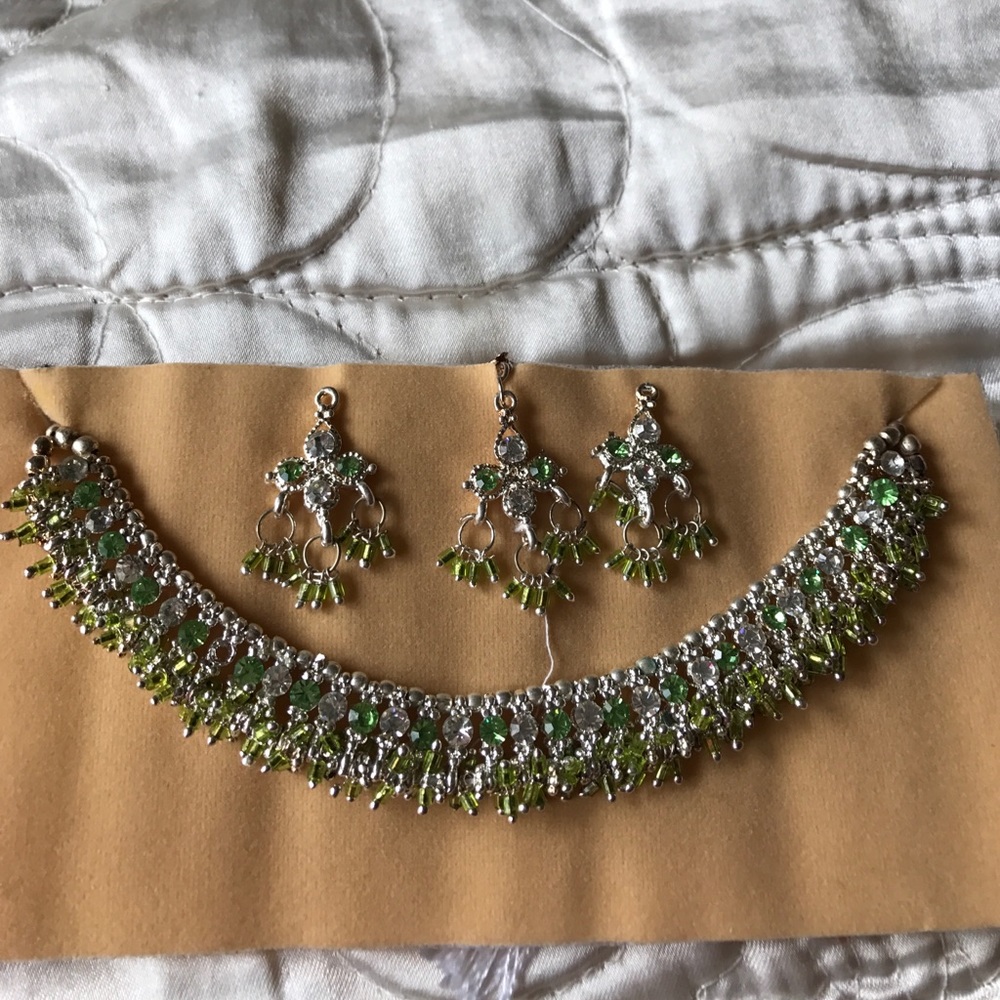 Necklace with earrings