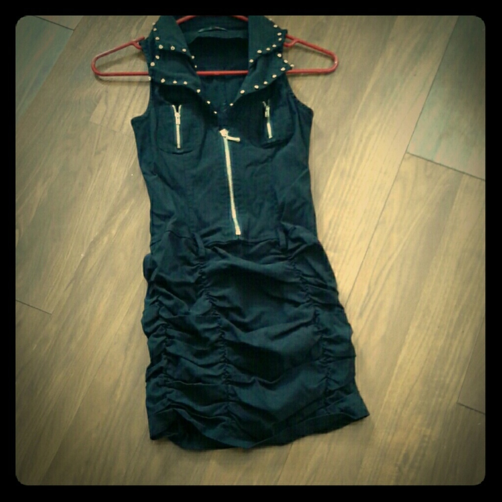 Black mini dress