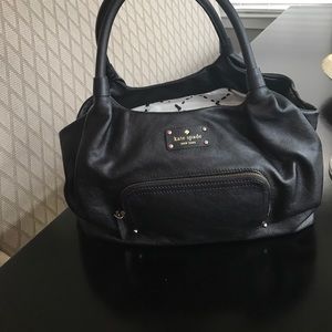 Kate Spade brand new black leather satchel
