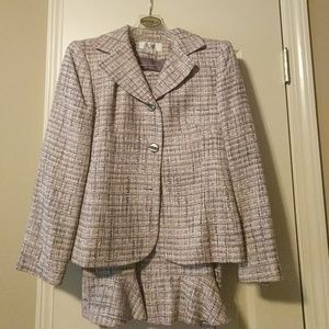 LeSuit Purple Skirt Suit