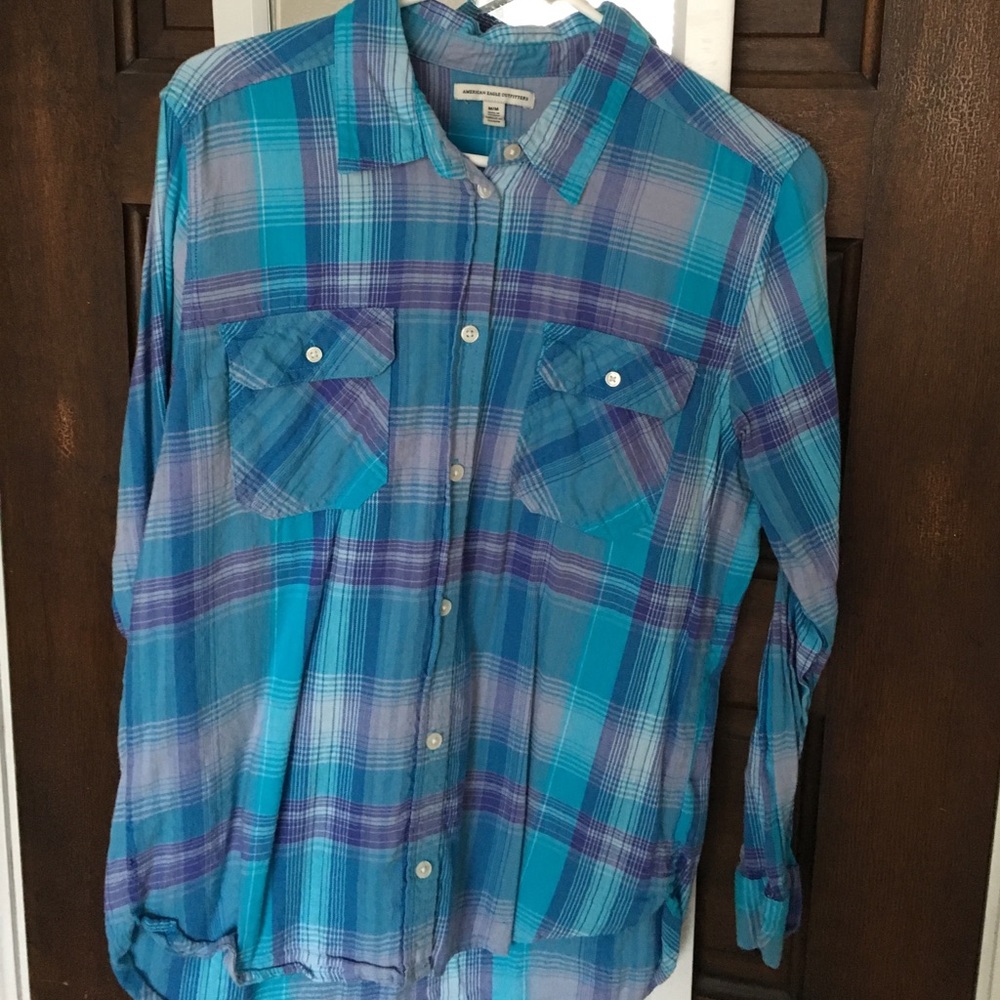 American Eagle Boyfriend Button Up