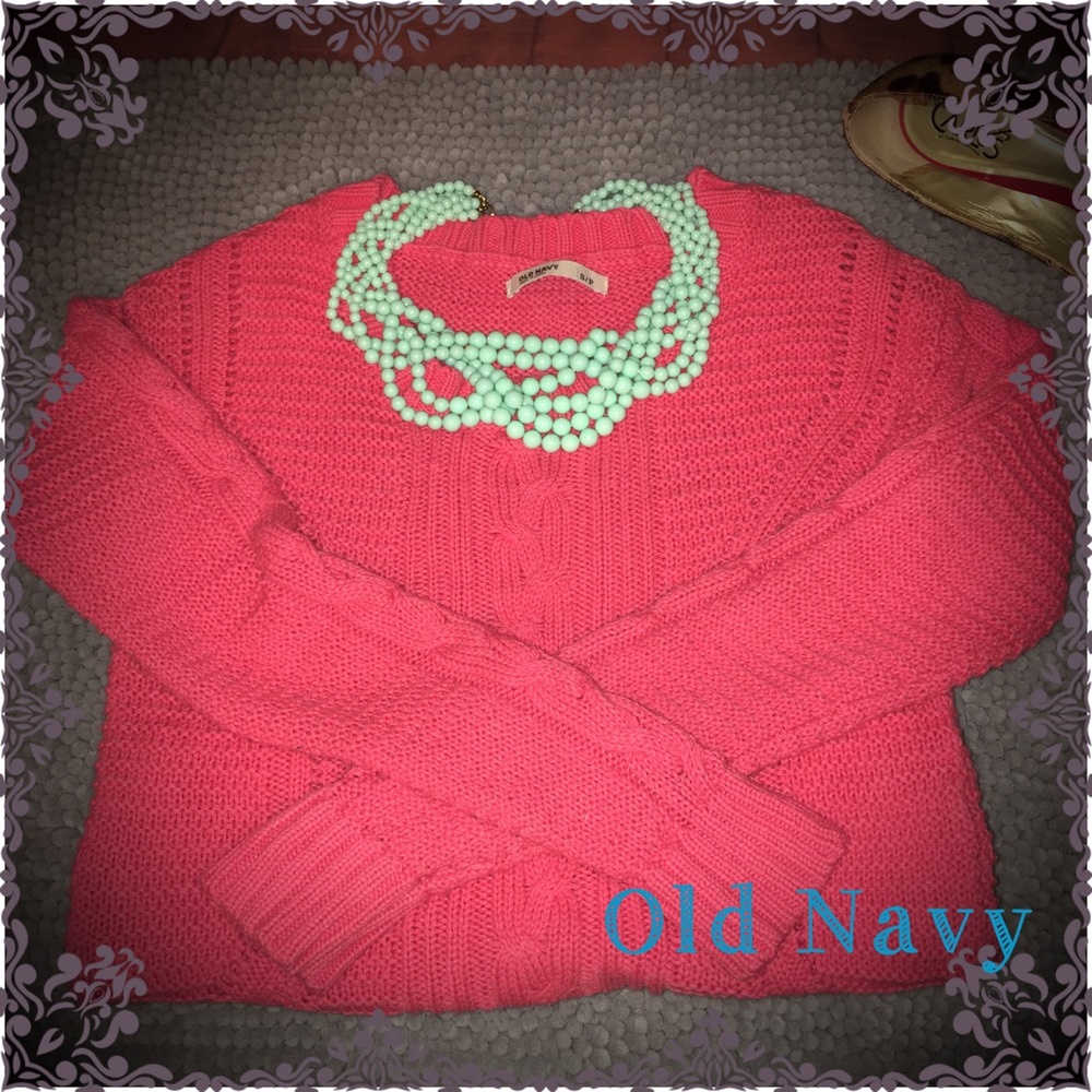Old navy pink spring sweater small