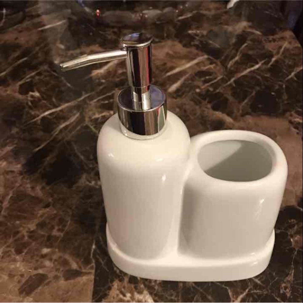 Soap dispenser&tooth brush holder attach