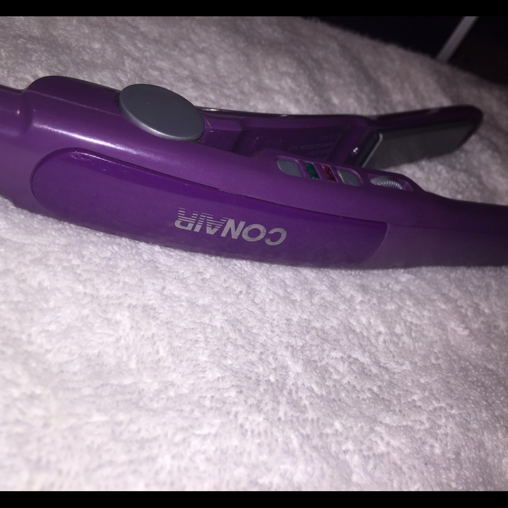 Consider purple hair straightener