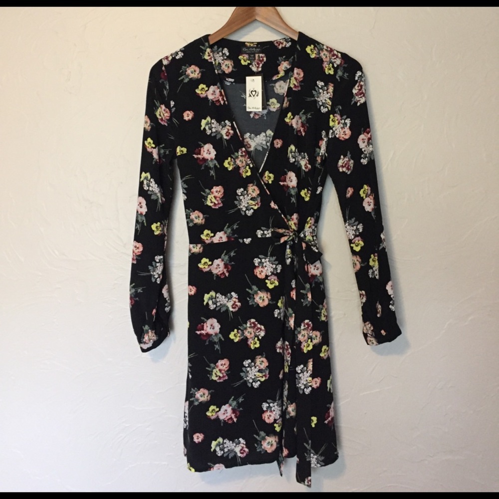 NWT floral wrap dress!