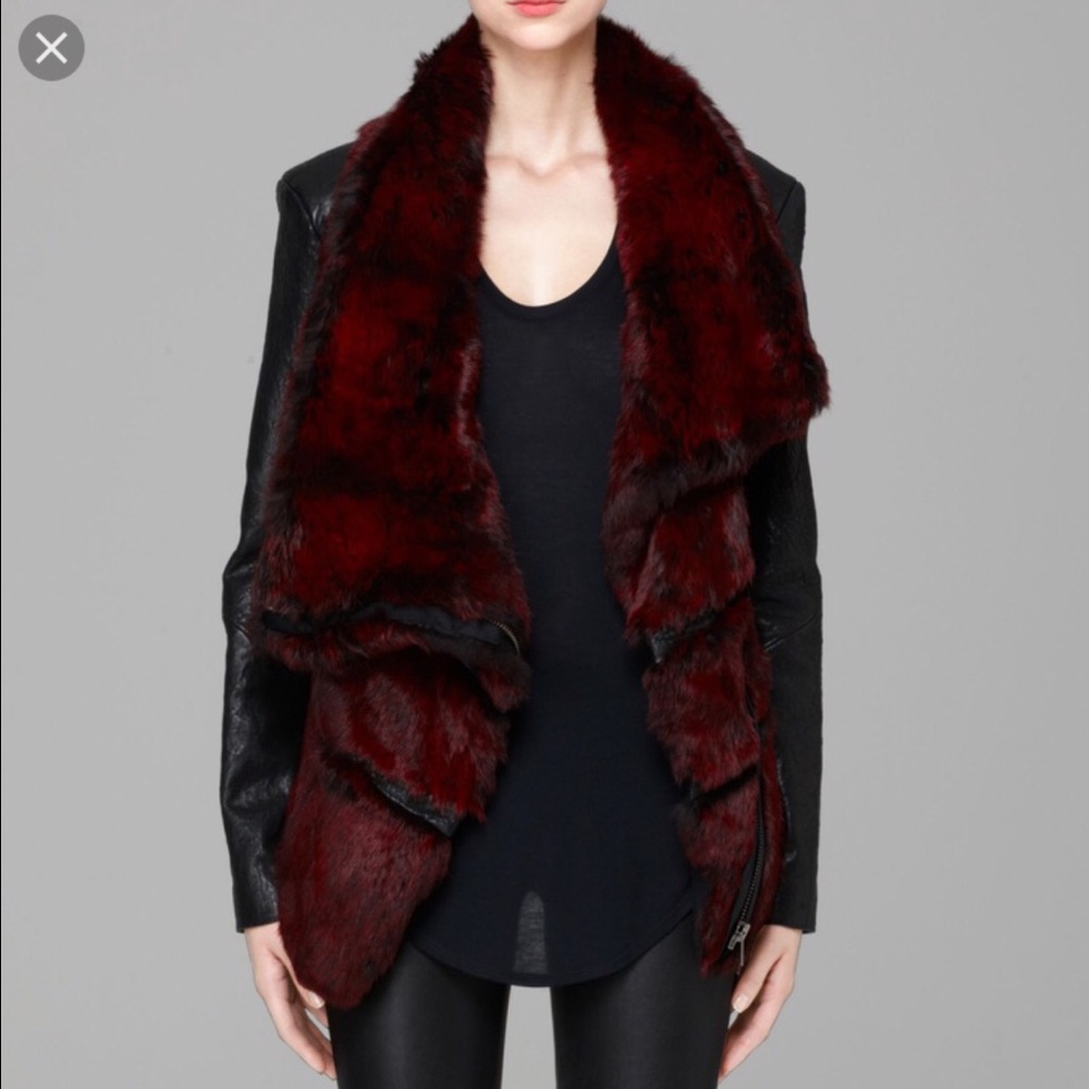 Helmut Lang Fur Leather Jacket