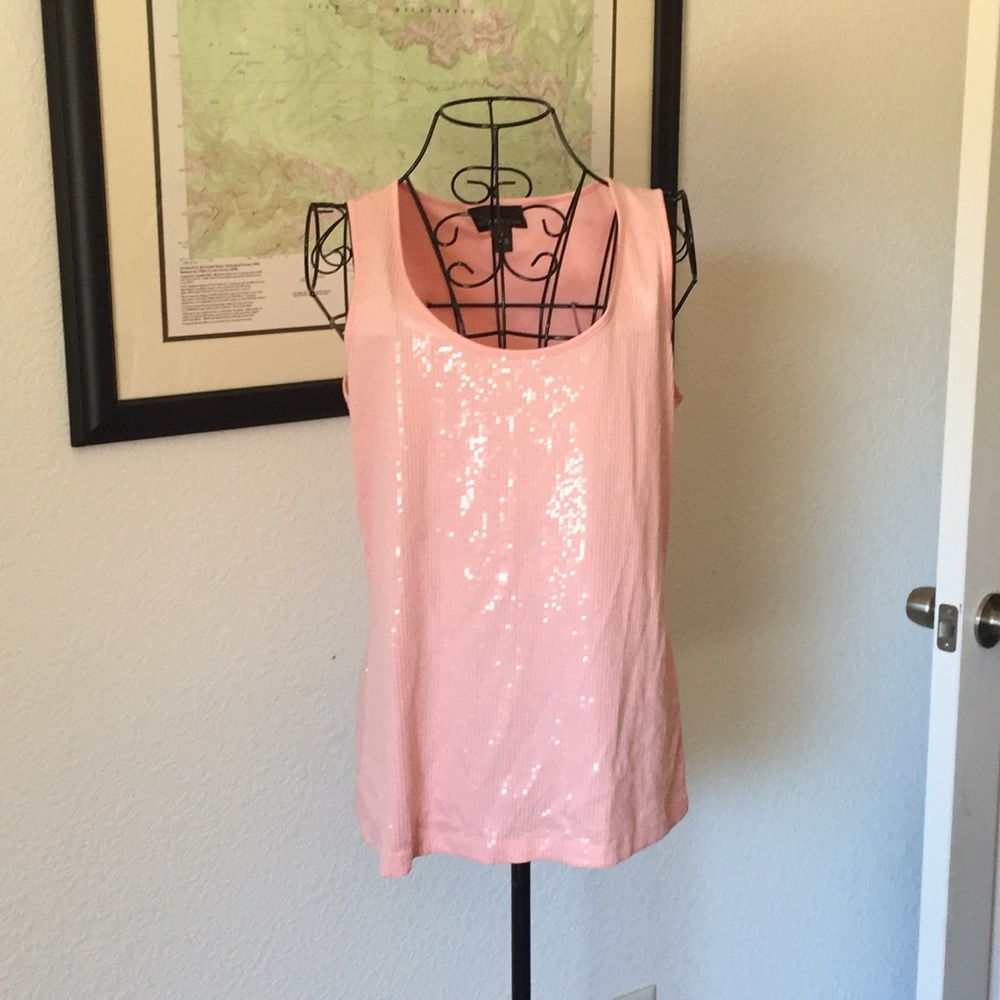 Dana Buchman Cotton Sequin Tank.