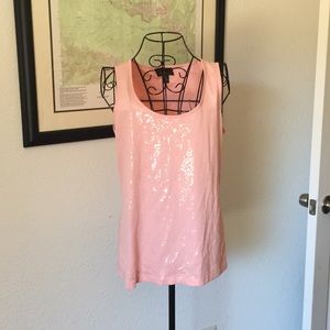 Dana Buchman Cotton Sequin Tank.