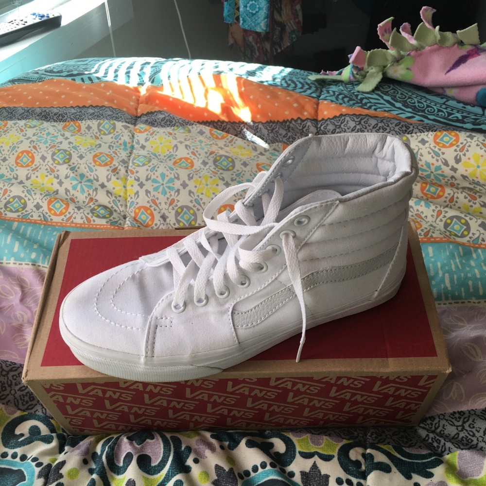 White high top vans
